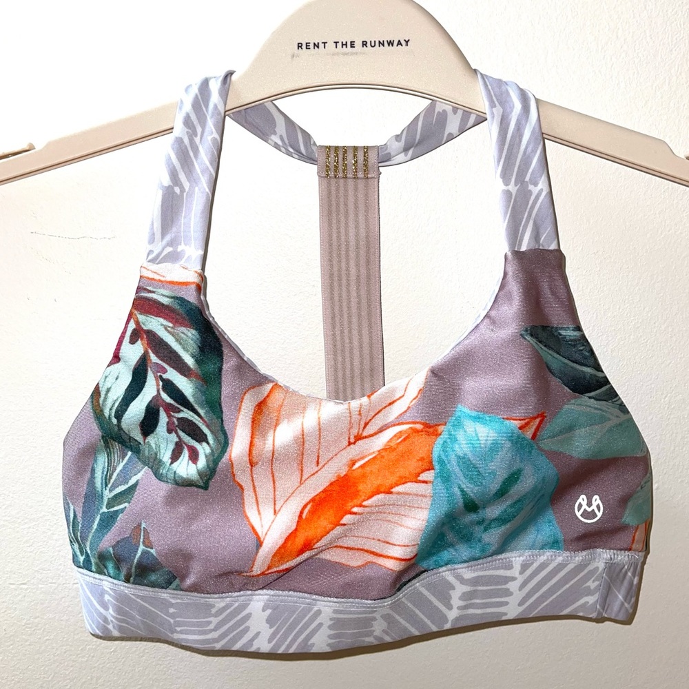 Maaji Sport Bra in wonderful leaf print size Small